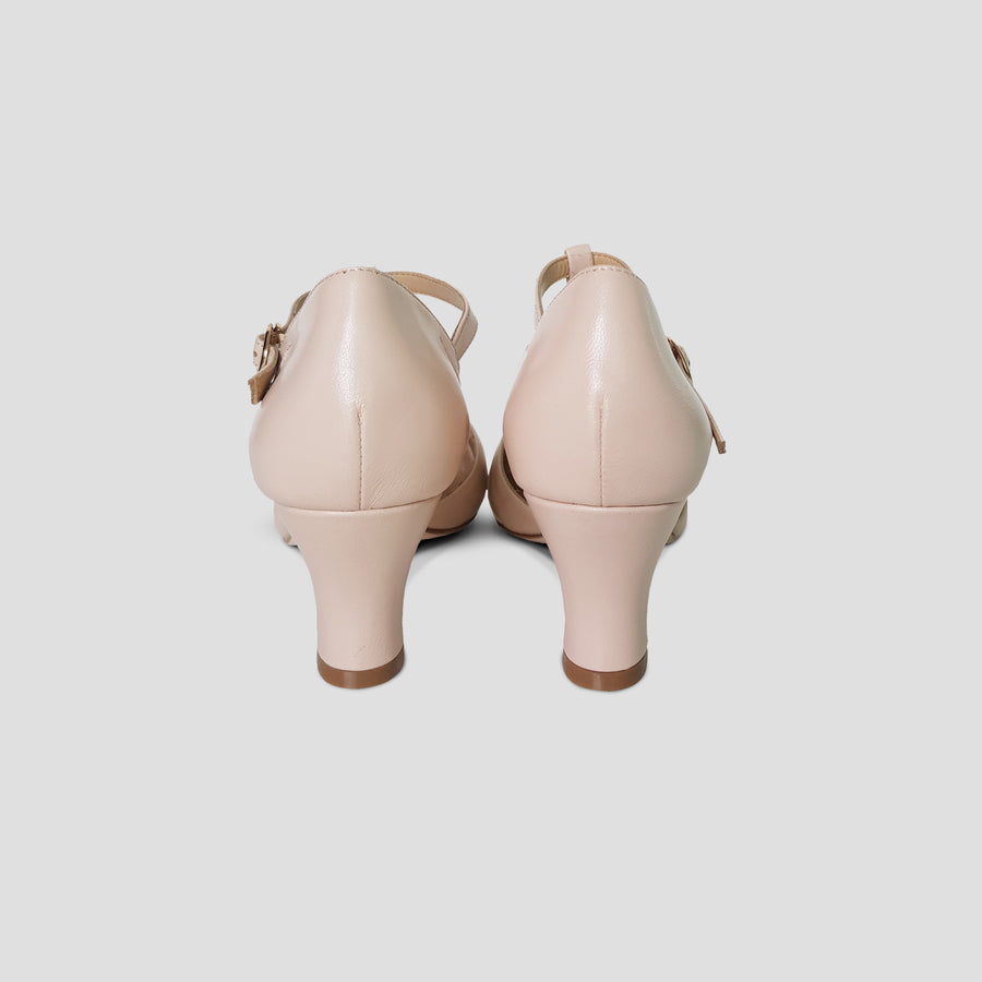 Cream Luxe Montpellier Heels - Charlie Stone Vintage Inspired Women's Shoes