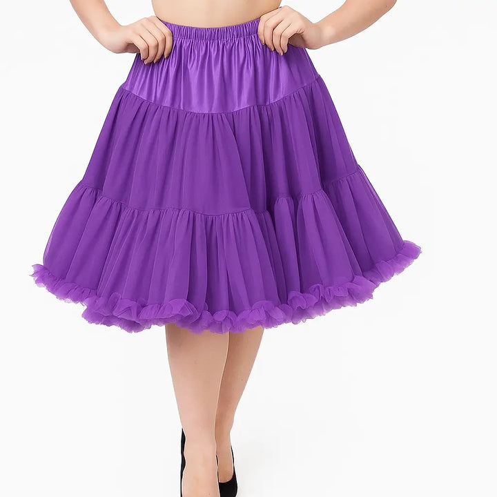 Purple 1950s Petticoat Banned 23"