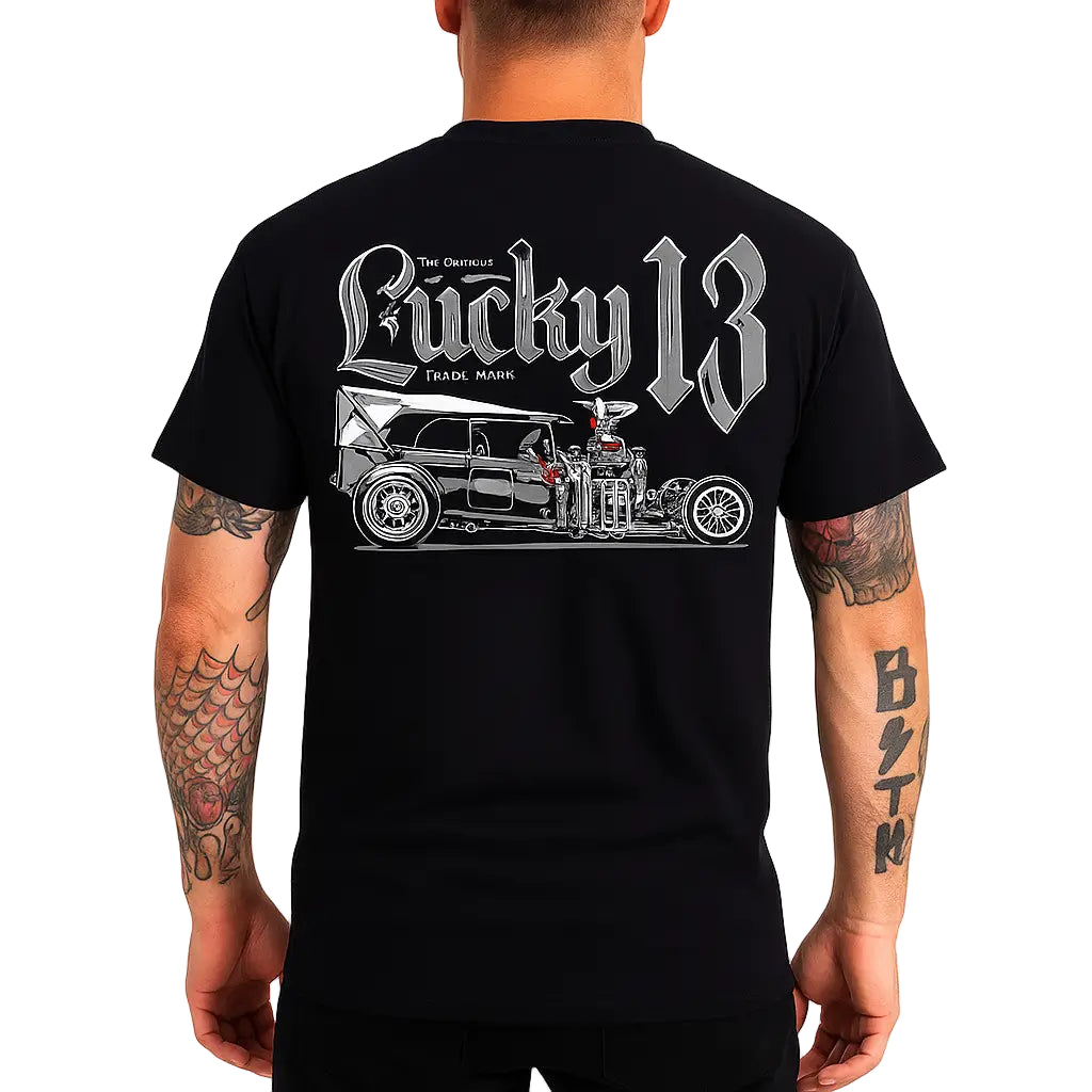 Grey Ghost Hot Rod T-Shirt – Lucky 13 Men's Tee