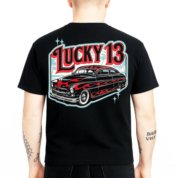 Coastal Cruise Hot Rod T-Shirt – Lucky 13 Men's Tee