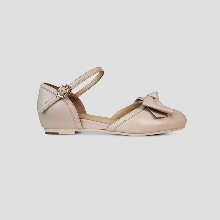 Nude Alba In Paris Flats - Charlie Stone Vintage Inspired Women's Shoes