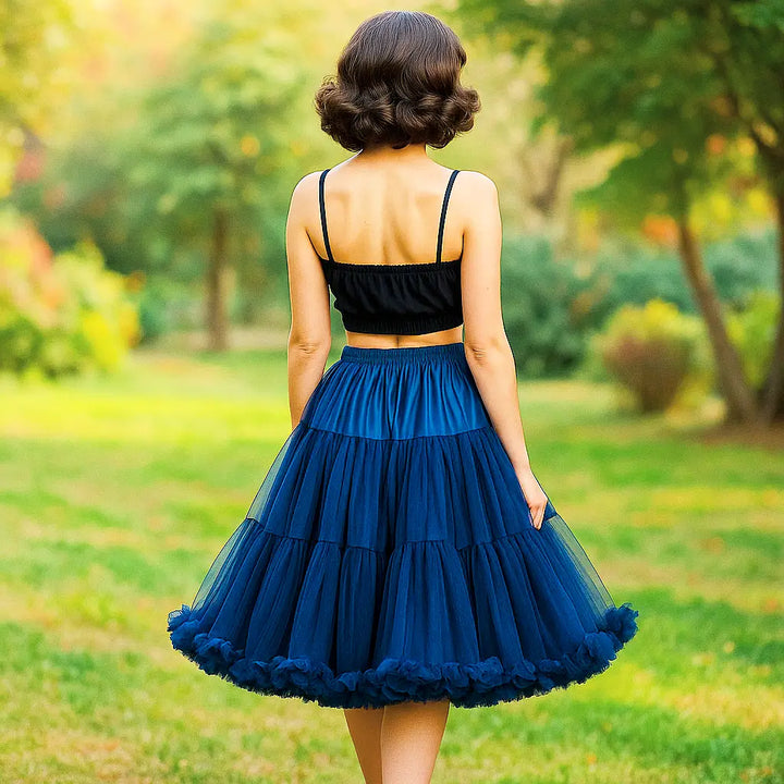 Navy 1950s Petticoat Banned 23"