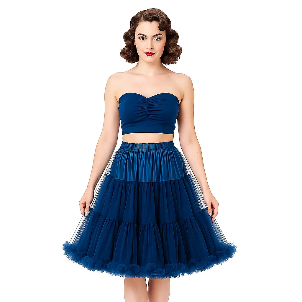 Navy 1950s Petticoat Banned 23"