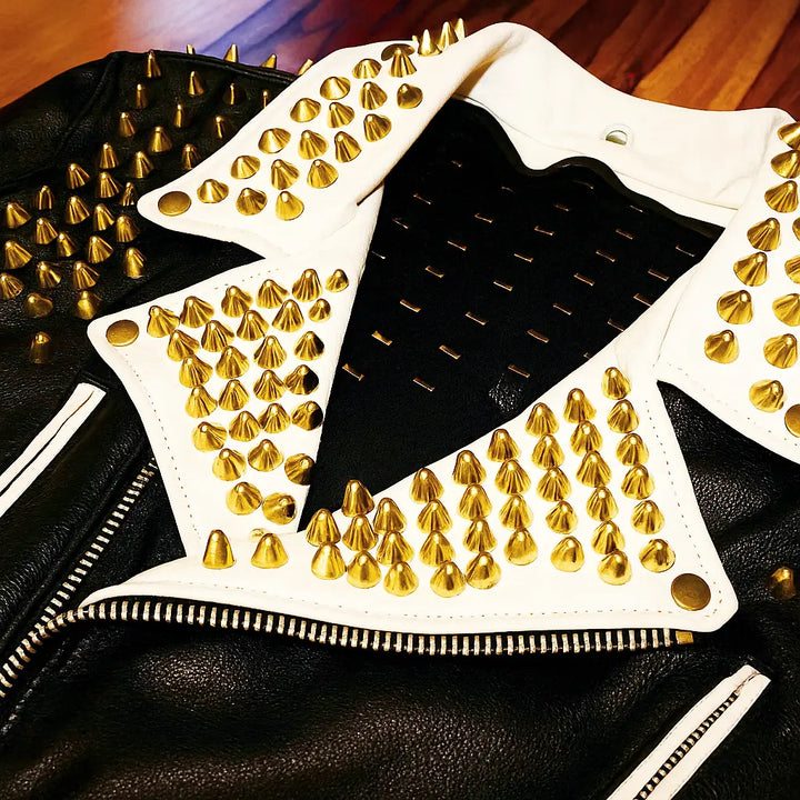 12mm UK77 Cone Studs – Gold Metal Clothing Studs (Pack of 250)