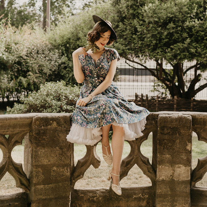 Cream Luxe Montpellier Heels - Charlie Stone Vintage Inspired Women's Shoes