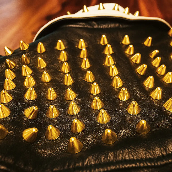 12mm UK77 Cone Studs – Gold Metal Clothing Studs (Pack of 250)