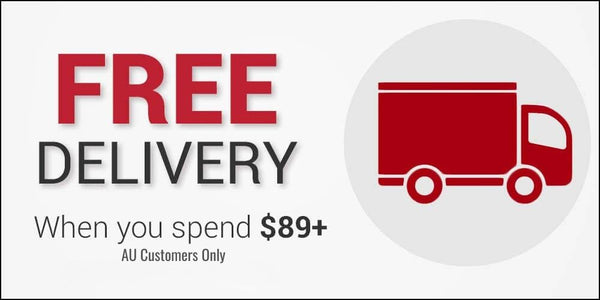 Free shipping on order over $89 within AU