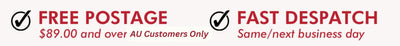 Free postage over $89.00 AU customers only | Fast despatch same/next business day