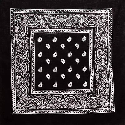 Image of Classic Paisley Bandana - Black