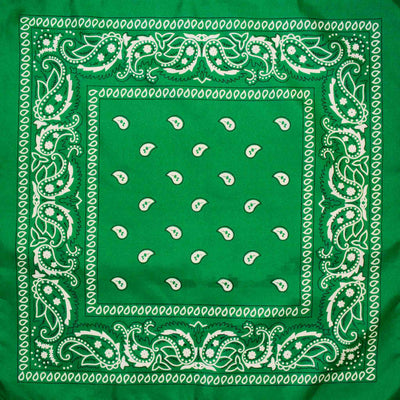 main image Classic Paisley Bandana - Green