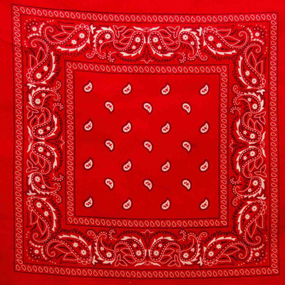 image of Classic Paisley Bandana - Red