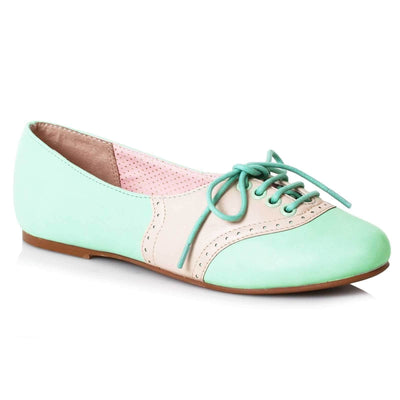 Image of Bettie Page Halle Shoes - Mint/Cream