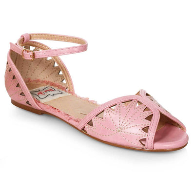 Bettie Page Shoes - Agnes Flats - Pink