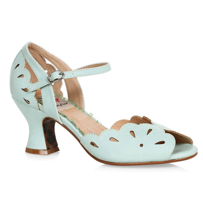 Bettie Page Shoes - Julia Heels - Mint