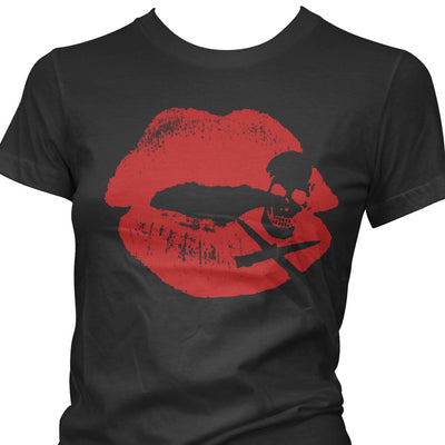 Cartel Ink Women's T-Shirt - Kiss Of Death - Close up