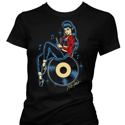 Cartel Ink Women's T-Shirt - Rock And Roll Gangster cropped