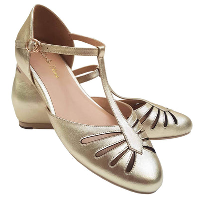 Charlie Stone Shoes Singapore Flats - Metallic Gold - pair image