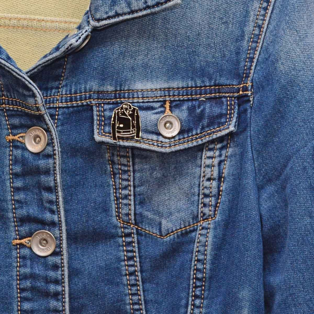 Image of Enamel Pin - Leather Jacket