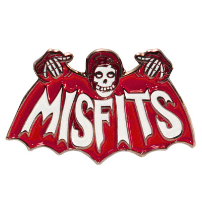 Crimson Ghost bat Misfits band enamel pin