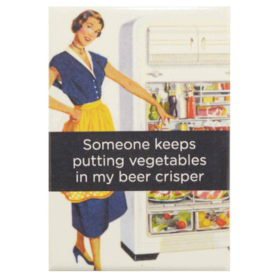 Image of Fridge Magnet - Someone Keeps Putting Vegetables In My Beer Crisper