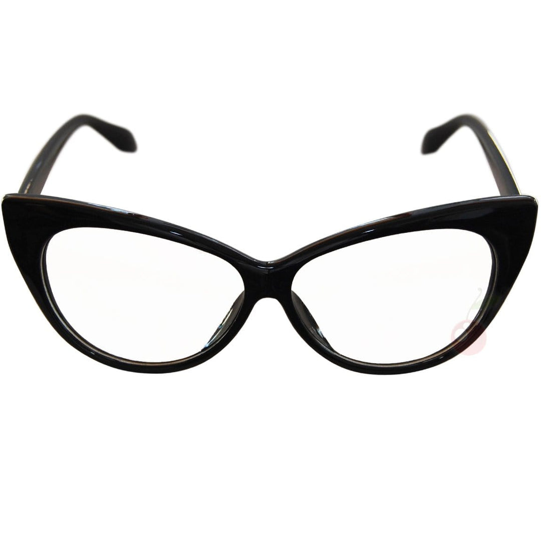 Image of Cat Eye Costume Glasses - Black