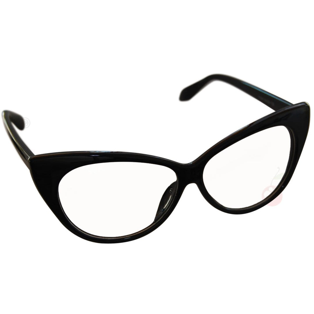 Image of Cat Eye Costume Glasses - Black