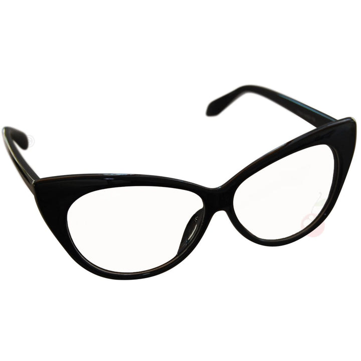 Image of Cat Eye Costume Glasses - Black