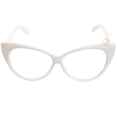 Image of Cat Eye Costume Glasses - White