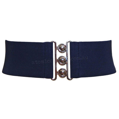 Navy blue retro style belt by Hell Bunny