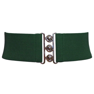 Green retro Cinch belt by hell bunny