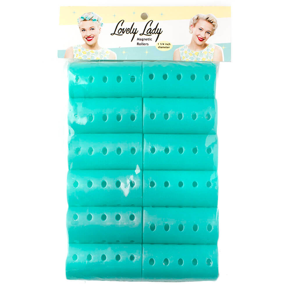 Lovely Lady Magnetic Hair Rollers Set - 1 1/4" pack shot