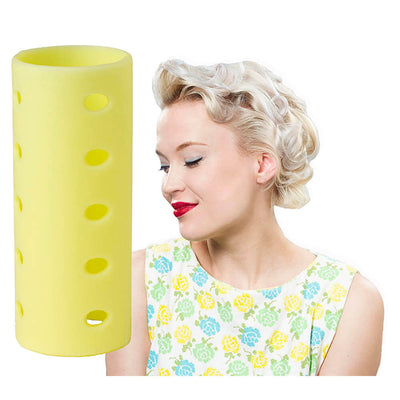 Lovely Lady Magnetic Hair Rollers - 1" roller and model shot