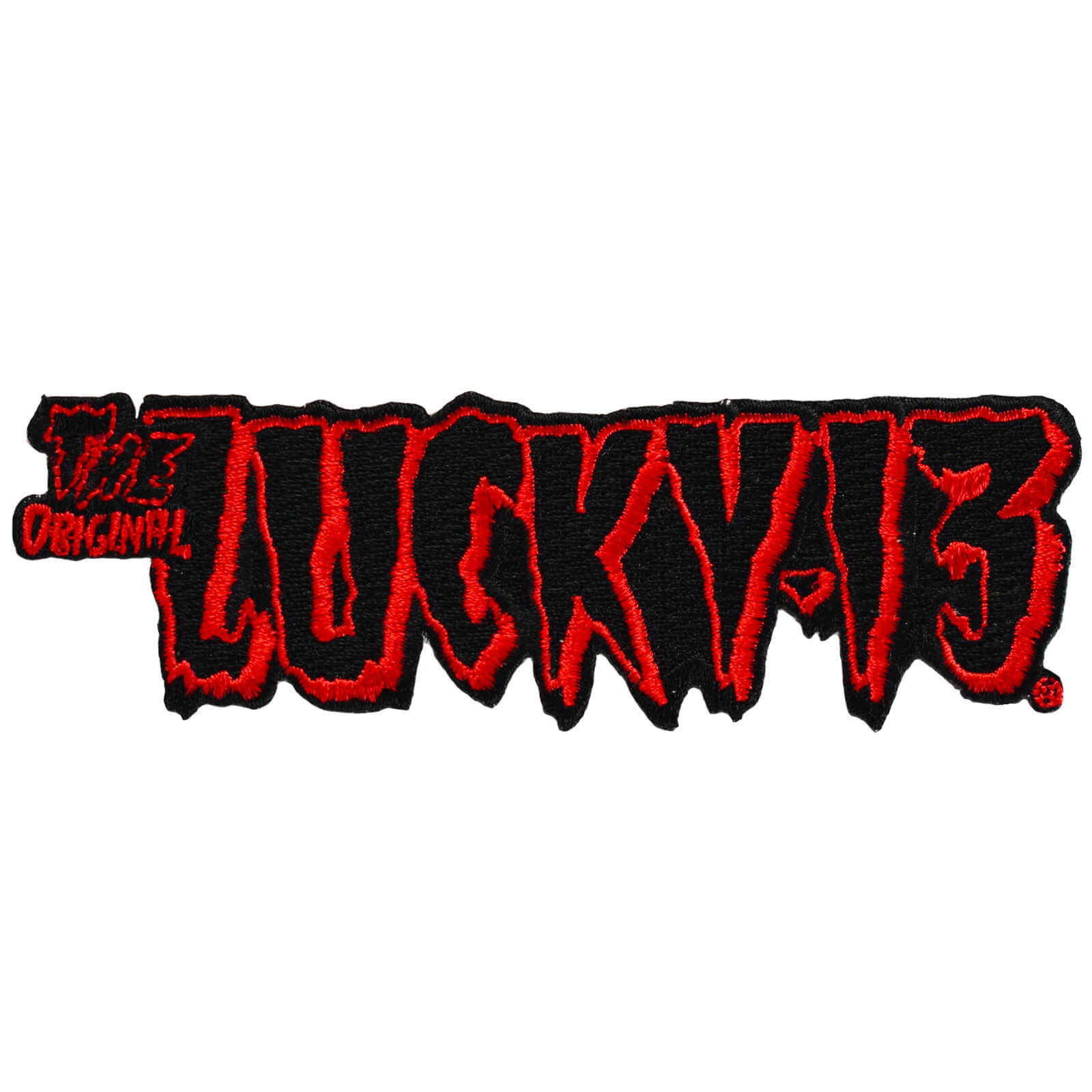 Psychedelic Jungle Iron On Patch Red – Lucky 13 Rockabilly – Atomic Cherry