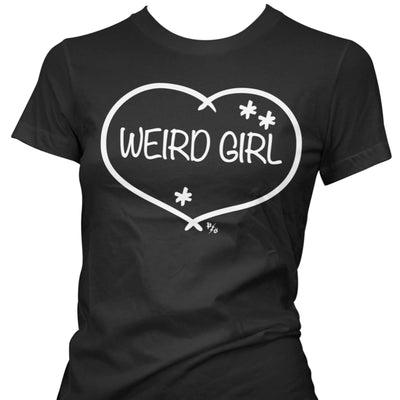 Pinky Star Women's T-Shirt - Weird Girl - cropped