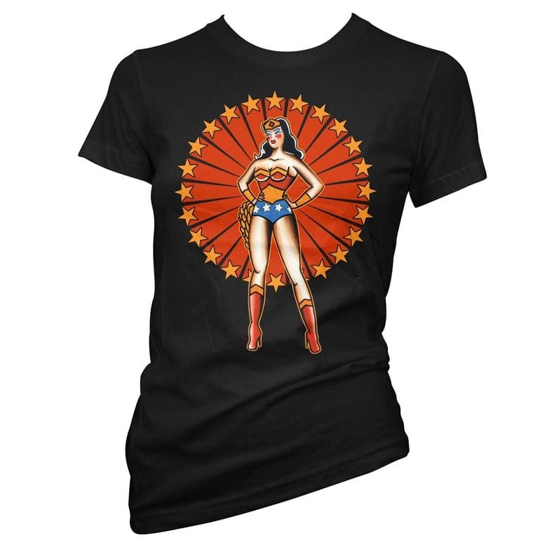 Pinky Star Women's Wonder Woman T-shirt – Atomic Cherry