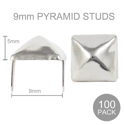 Pyramid Studs - 9mm Wide (Pack of 100)