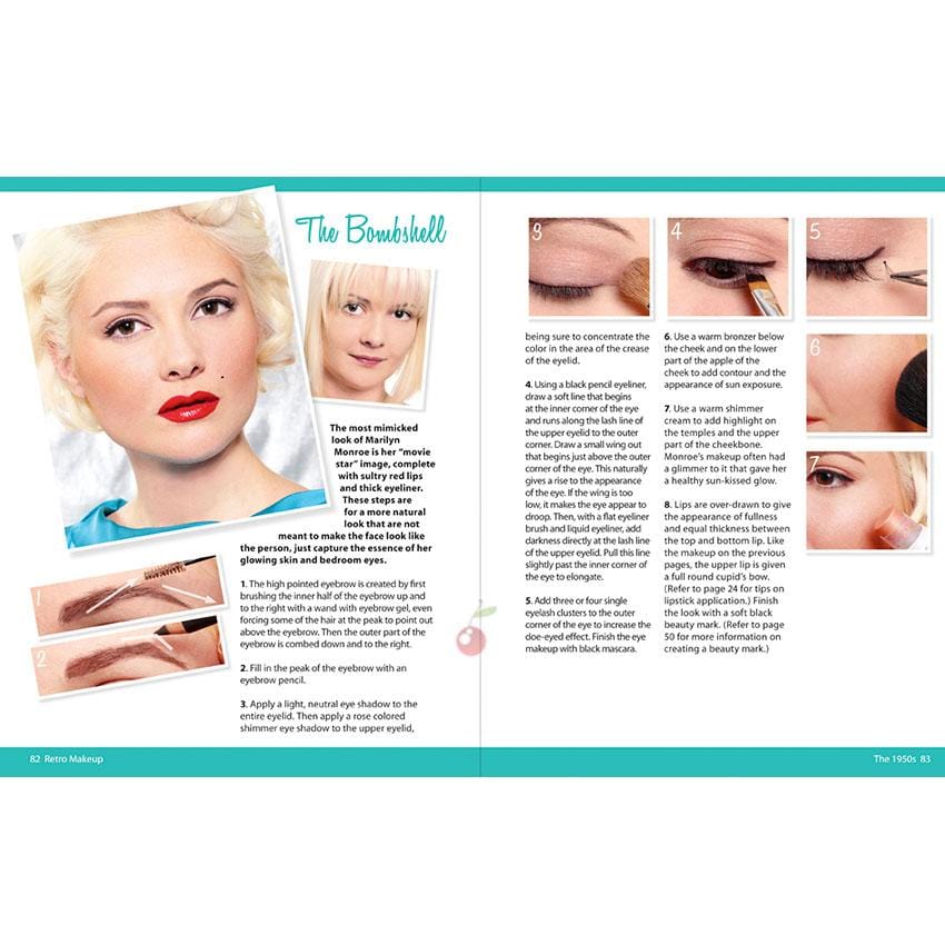 Image of Vintage Hairstyling: Retro Makeup: Techniques for Applying the Vintage Look Book by Lauren Rennells