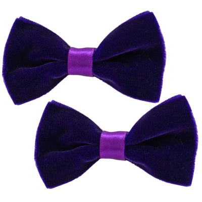 Purple retro looking hair clips