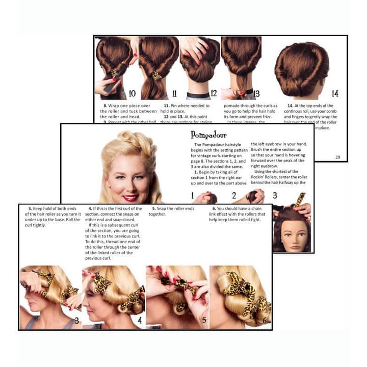 Image of Vintage Hairstyling Rockin' Rollers Soft Hair Roller Set