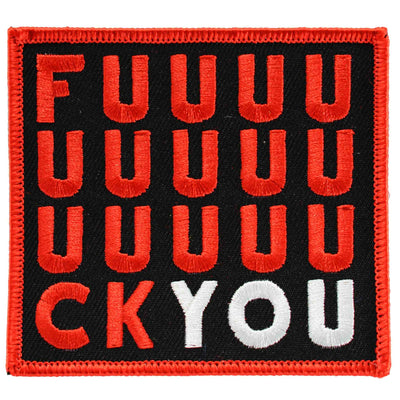 Image Sourpuss Fuck You Iron On Patch