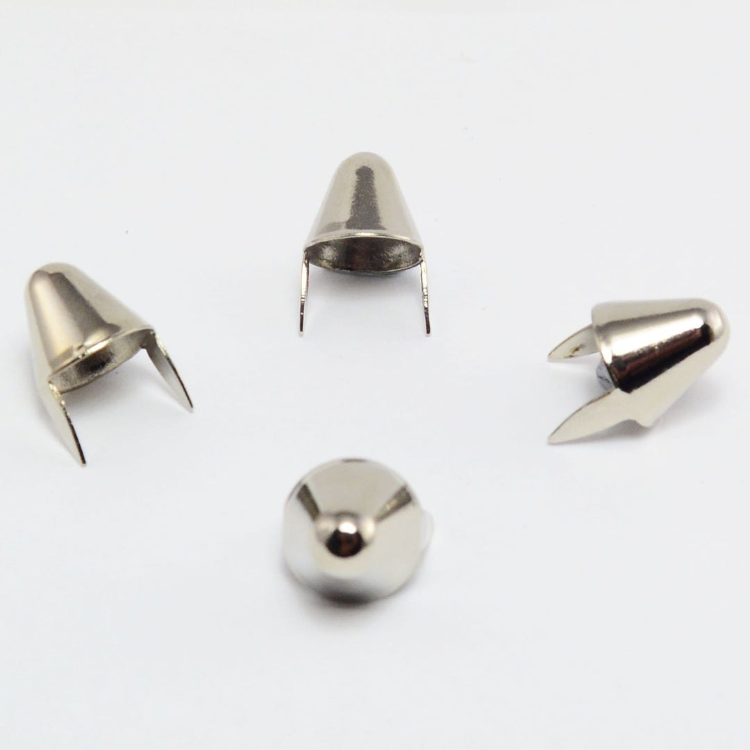  Silver cone studs for DIY projects