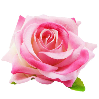 Image of Velvet Rose Flower Hair Clip/Brooch - Pink