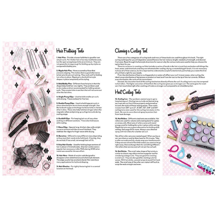 Vintage Hairstyling Book: Retro Styles with Step-by-Step Techniques (3rd Ed) Tools