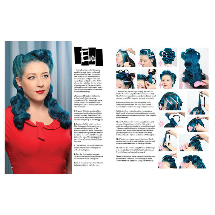 Vintage Hairstyling Book: Retro Styles with Step-by-Step Techniques (3rd Ed) Eva