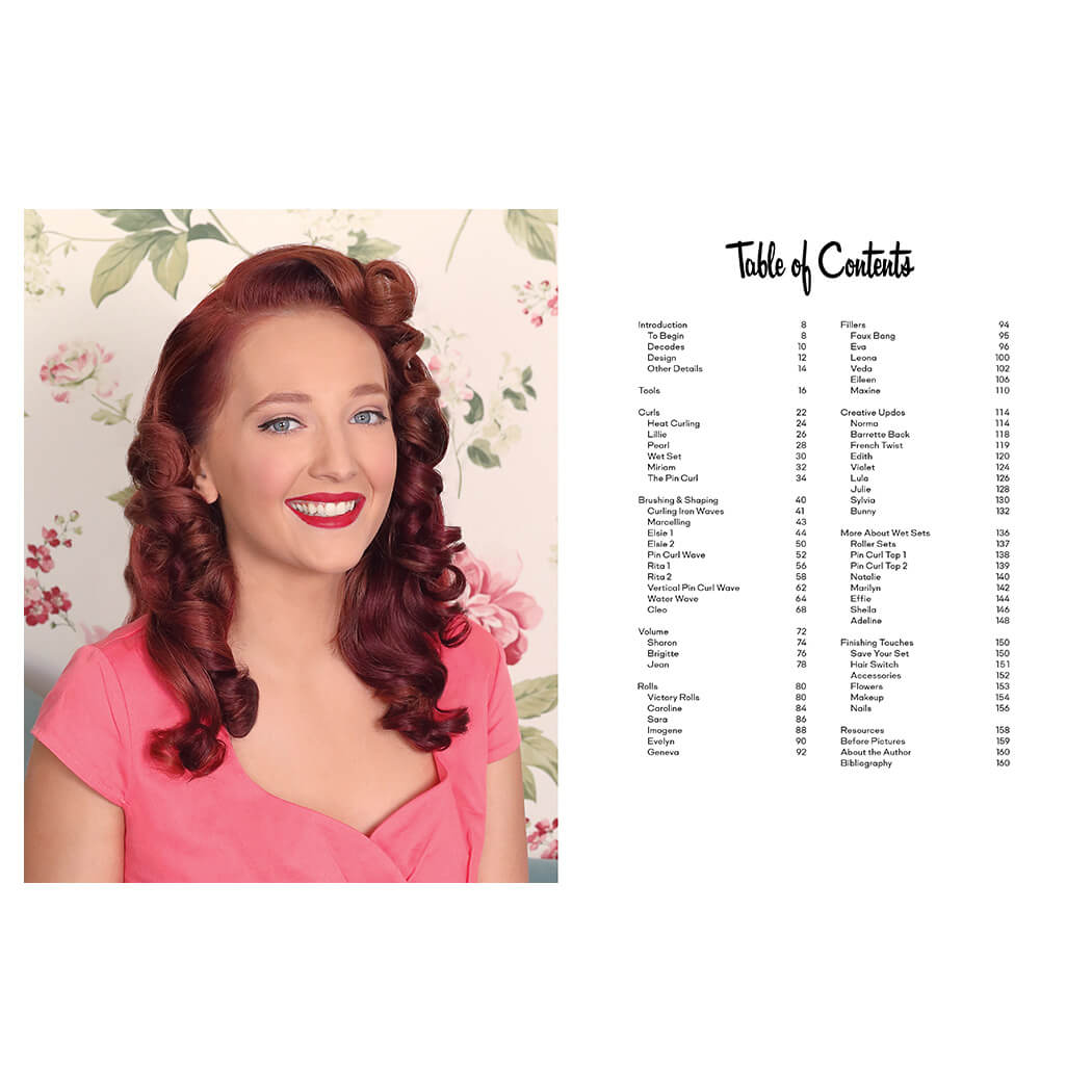 Vintage Hairstyling Book: Retro Styles with Step-by-Step Techniques (3rd Ed) contents