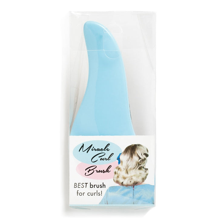 Vintage Hairstyling Miracle Hair Curl Brush - Blue packaging