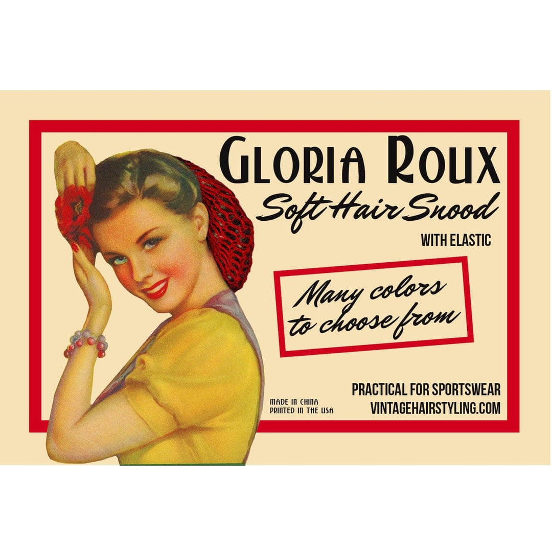 Image of Vintage Hairstyling Gloria Roux Hair Snood - Red