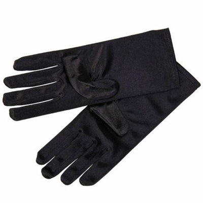 Image of Evening Gloves - Wrist Length - Black